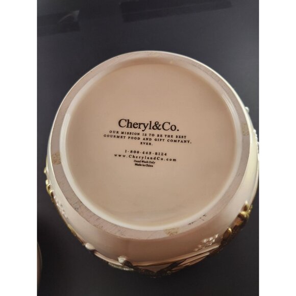 Cheryl & Company Christmas Cookie Jar Gold Silver Reindeer Decor 9"H - Picture 5 of 6